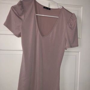 Express Puff Sleeve Blouse in Blush